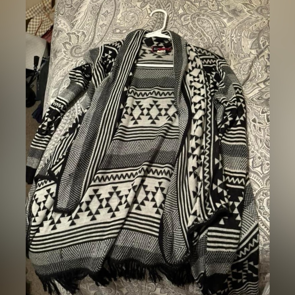 Aztec printed cardigan